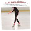 BESPORTBLE 1pair Comfortable Boot Covers for Ice and Roller Skates Elastic Protection Easy to Use Portable Design Wine for Figure Skating Performance and Practice view 4
