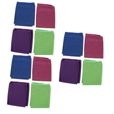 BESPORTBLE 12pcs Chemical Cooling Towels for Gym Yoga Outdoor Sports Breathable Evaporative Neck Wraps