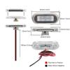 RAGBUSCLE 2-Pack Courtesy Interior Deck Light Navigation for Transom Stern Cabin Lighting, Waterproof Boat Marine White LED Lights, Boat Interior Deck Courtesy Light for Fishing Kayak Yacht Sailboat view 3