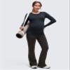 CRZ YOGA Butterluxe Maternity Crewneck Long Sleeve Shirts - Athletic Yoga Casual Pregnancy Womens Tee Tops Basic Layer Soft True Navy X-Small view 4