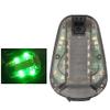 ALOEU Helmet Survival Beacon Light Helmet Strobe Light Survival Safety IR Flashlight Waterproof Signal Light with Tape D, Gray Black view 2