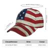 Wood Rustic American Flag Baseball Cap Men Women - Classic Adjustable Size for Running Workouts and Outdoor Activities All Seasons Dad Hat Gift view 4