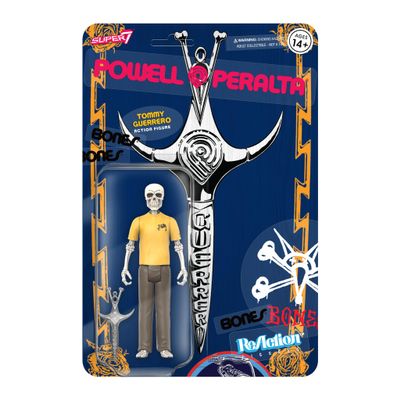 Super7 Powell-Peralta Tommy Guerrero (V8 Dagger/Sacto '86) - 3.75" Powell-Peralta Action Figure with Accessory Classic Skateboard Collectibles and Retro Toys