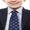 Retreez Tennis Ties for Boys | Tennis Neckties For Kids | Formal and Casual Tie | Birthday Gift For Boys | 8-10 years Boy's Tie - Navy Blue view 2