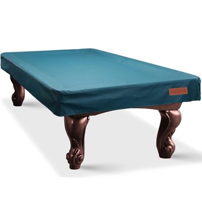 K-Musculo Pool Table Cover, Heavy Duty Leatherette Billiard Table Cover, Waterproof and Tearproof, 6.5/7/ 7.5/8/ 8.5/9 Feet Fitted, 6.5-84" L  48" W  8" H, Emerald Green