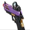 Lancer Tactical STRYK Hi-Capa 4.3 Gas Blowback Airsoft Pistol with Red Dot Mini Sight (Black/Purple) view 2