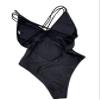 UKJ One Piece Bikini Sexy Back Swimsuit Swimsuit Black, Large view 1