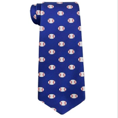 Retreez Baseball Ties for Boys | Baseball Neckties For Boys | Formal and Casual Tie | Birthday Gift For Boys | 8-10 years Boy's Tie - Navy Blue