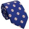Retreez Baseball Ties for Boys | Baseball Neckties For Boys | Formal and Casual Tie | Birthday Gift For Boys | 8-10 years Boy's Tie - Navy Blue view 4