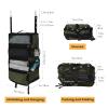 TABITORA Travel Luggage Organizer Hanging Packing Cubes Portable Hanging Shelves Carry on Closet for Suitcase with 2 Hooks,Collapsible(Darkgreen,S) view 3