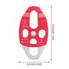 Climbing Pulley, Aluminium Magnesium Alloy Heavy Duty Single Swivel Rope Pulley Block Climbing Safety Equipment for Rock Climbing Mountaineering view 2