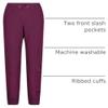Calvin Klein Girls' Logo Sweatpants, Fleece Joggers with Ribbed Cuffs & Waistband, Dark Purple CKP, 16 view 2