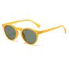 JOVAKIT Vintage Kids Polarized Sunglasses for Girls Boys Age 2-9, Round Sun Glasses for Children UV400 Protection (Yellow/G15) view 1