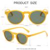 JOVAKIT Vintage Kids Polarized Sunglasses for Girls Boys Age 2-9, Round Sun Glasses for Children UV400 Protection (Yellow/G15) view 4