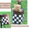 Basket Felt Woven Bike Baskets Handlebar Storage Container Detachable Front Easy Release Riding Pets Carrying Tote Shopping Bag view 2