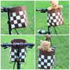 Basket Felt Woven Bike Baskets Handlebar Storage Container Detachable Front Easy Release Riding Pets Carrying Tote Shopping Bag view 4