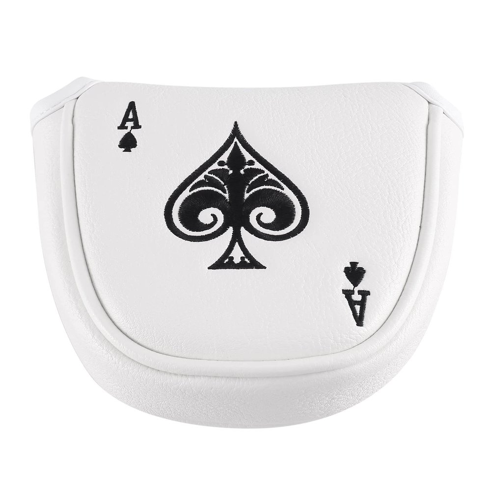 ALOEU Golf Mallet Putter Cover Headcover Magnetic Club Protector Fits for Odyssey 2 Ball Style Putters,RH LH