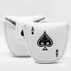 ALOEU Golf Mallet Putter Cover Headcover Magnetic Club Protector Fits for Odyssey 2 Ball Style Putters,RH LH view 3