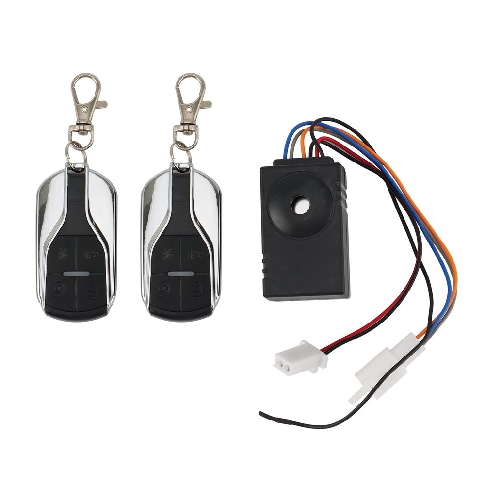 ALOEU Ebike Alarm System 36V 48V 60V 72V with Two Switch for Electric Bicycle/Scooter Ebike/Brushless Controller