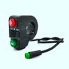 ALOEU Ebike for BBS01 BBS02 Mid-Drive Front and Rear Lights, Support Horn/Turning/B Raking Light, black view 2
