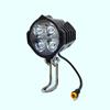 ALOEU Ebike for BBS01 BBS02 Mid-Drive Front and Rear Lights, Support Horn/Turning/B Raking Light, black view 4