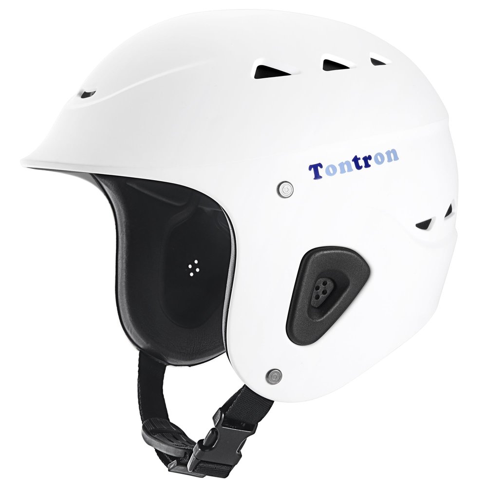 Tontron Sailonger Adult Full Cut Whitewater Kayaking Rafting Paddling Watersports Helmet (Matte White, Large)
