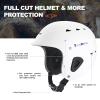 Tontron Sailonger Adult Full Cut Whitewater Kayaking Rafting Paddling Watersports Helmet (Matte White, Large) view 2