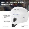 Tontron Sailonger Adult Full Cut Whitewater Kayaking Rafting Paddling Watersports Helmet (Matte White, Large) view 3