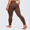 CRZ YOGA Womens Butterluxe High Waisted Yoga Leggings 28" - Double Seamed Buttery Soft Comfy Athletic Gym Workout Pants Coffee Brown Large view 2