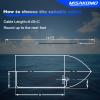 14 FT Boat Steering Control Cable Outboard Rotary Steering System Kit With 12.5 Inches Wheel Durable Marine Steering System Replacement for Mechanical/Manual Steering of Yachts, Fishing Boats view 3
