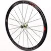 700c Road Bike Wheel Pair Racing Bike Wheels Double Wall Rims 40mm 8-11 Speed Carbon Fibre Wheels Quick Release (Color : Green Hub, Size : 700C) view 3