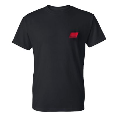 Abu Garcia Men's Standard Patch Logo Short Sleeve T-Shirt, Black, L