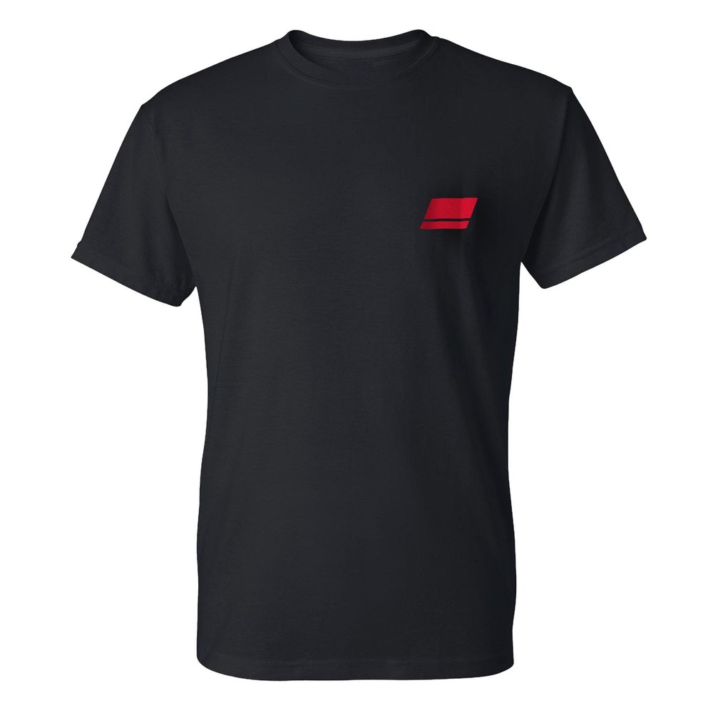 Abu Garcia Men's Standard Patch Logo Short Sleeve T-Shirt, Black, L