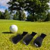 Aymzbd 3pcs Long Neck Golf Club Head Cover Wood Headcover for Women, Black view 2