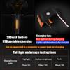 2 Pieces Universal Led Bike Flowing Taillight,Bicycle LED Dripping Tail Light for Any Type of Seatpost,USB Rechargeable,Water Resistant,Bicycle Tail Light for Safe Night Ride (Red+Green) view 4