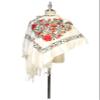 DOFOTAWN Womens Embroidered Oversize Tassel Pashmina Shawl Scarf Gift for Women (White) view 3