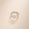 TEAMER Stainless Steel Triple Moon Goddess Ring Amulet Wicca Pentagram Ring Pagan Jewelry for Women (Silver, 11) view 4