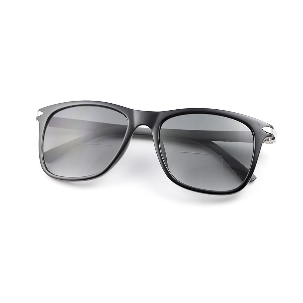 YIMI Polarized Bifocal Reading Sunglasses for Men Women Blue Light Blocking Glasses Black Lens UV Protection Outdoor Sun Readers Lightweight Driving Eyeglasses Tinted Shades Anti Glare Eyewear 1.5