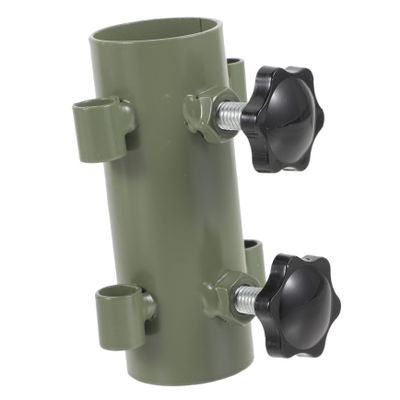 Happyyami Outdoor Canopy Pole Holder for Tents and Umbrellas Steel Ground Holder for Camping Hiking and Picnics