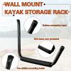 JaGely 8 Pcs Wall Mount Kayak Storage Rack 15Inch Garage Storage Heavy Duty Hooks Canoe Hanger Hooks Jumbo Arm Kayak Rack for Paddle Board, Ladder, Bicycle, Folding Chairs, Surfboard, Snowboard view 3