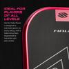 Selkirk Sport SLK Halo Power XL Pickleball Paddle | Raw Carbon Fiber Pickleball Paddles with a Rev-Core Power Polymer Core | Designed for Ultimate Spin & Power | Pink view 3