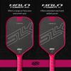Selkirk Sport SLK Halo Power XL Pickleball Paddle | Raw Carbon Fiber Pickleball Paddles with a Rev-Core Power Polymer Core | Designed for Ultimate Spin & Power | Pink view 4