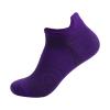 Ankle Athletic Running Socks Cotton Low Cut Sports Tab Socks for Men and Women Men's Running Ankle (Purple, One Size)