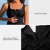 Charmo Women's One Piece Swimsuit with Wide Straps Tummy Control Bathing Suits Zipper Front Swimwear Black view 4