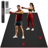 GymCope Extra Large Exercise Mat, 10'x6'/9'x6'/8'x6'/7'x5'/6'x4'(8mm) Thick Workout Mat for Home Gym & Garage Flooring, Shoe-Friendly, High-Density, MMA, HIIT, Weight Lifting, Cardio&Strength view 1
