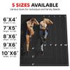 GymCope Extra Large Exercise Mat, 10'x6'/9'x6'/8'x6'/7'x5'/6'x4'(8mm) Thick Workout Mat for Home Gym & Garage Flooring, Shoe-Friendly, High-Density, MMA, HIIT, Weight Lifting, Cardio&Strength view 2