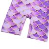 Girls Rash Guard Swimsuits One Piece Bathing Suit UPF 50+ Sunsuit Quick Dry Kids Zipper Beach Swimwear 2-12Y S376_PurpleScale_10A view 4