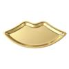 BBAUER 1PC Stainless Steel Jewelry Tray Dish Plate Gold Lip Shaped Earrings Cosmetics Jewelry Organizer Plate for Ring Necklace, Small Jewelry,Snacks (Color : Gold), haotingting123 view 1