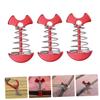 Yardwe 3pcs Fish Bone Tent Pegs with Spring Hooks Lightweight Durable and Windproof Camping Stakes for Tents and Canopies Easy Installation for Outdoor Adventures view 2