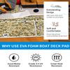 OCEANBROAD Self-Adhesive 96''x16'' Camouflage Boat Flooring Non-Slip EVA Foam Sheet Marine Grip Mat for Jon Boats Surfboard SUP Paddle Board Kayak Yacht, Camo Brown view 4